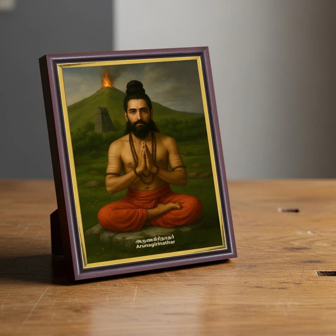 Arunagirinathar | Spiritual Guru | Powerful Photo Frame | A3 | A4 | 6x8 inch image 2
