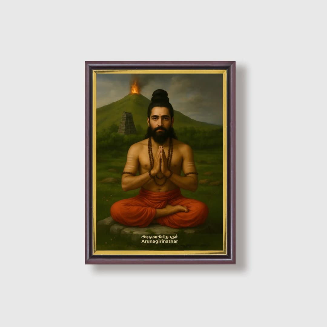 Arunagirinathar | Spiritual Guru | Powerful Photo Frame | A3 | A4 | 6x8 inch image 8