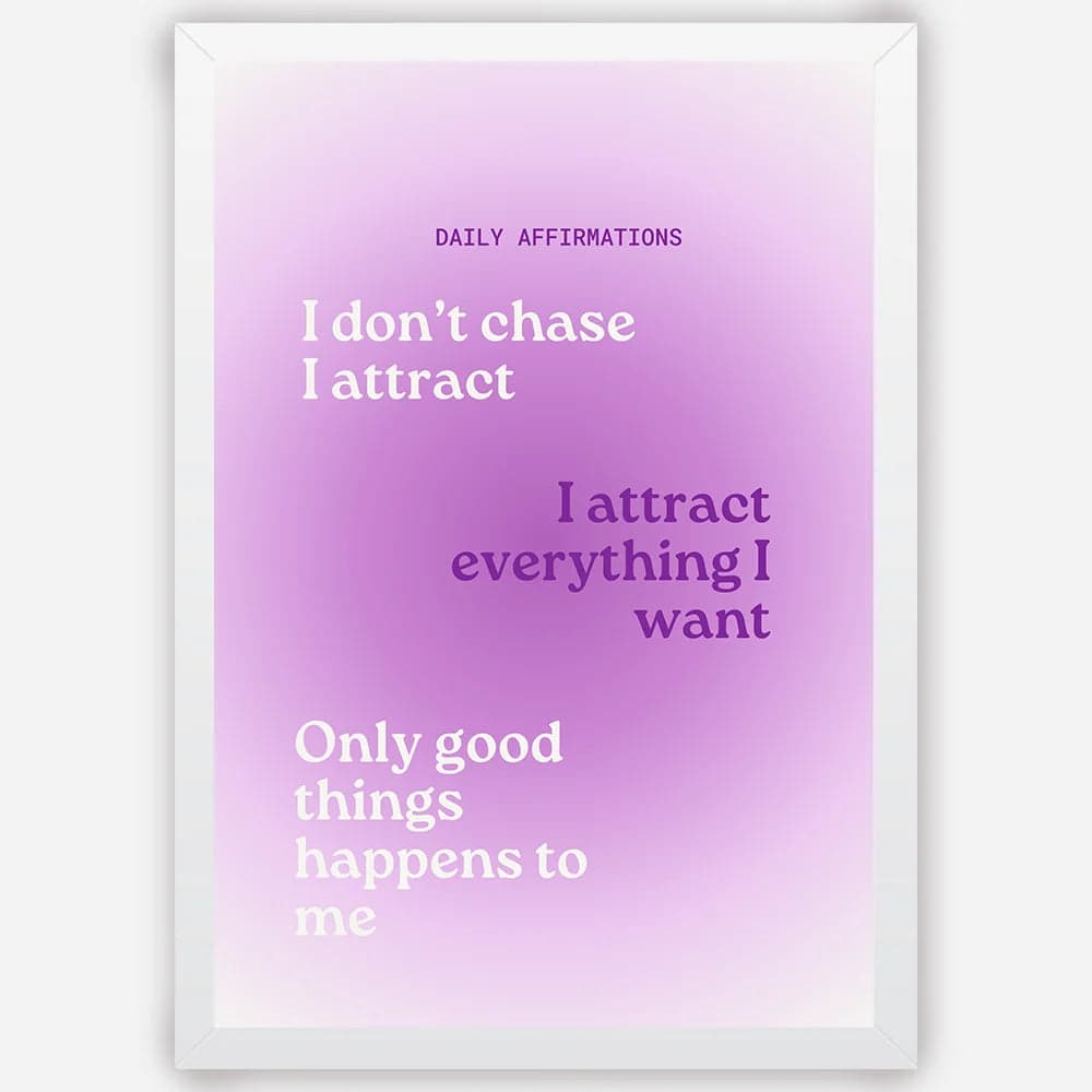 Daily Affirmations- Wall Art A3 Size (297 x 420 mm) image 2