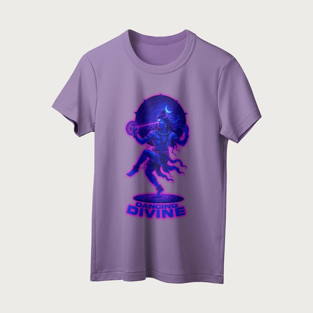 Dancing Divine | English | Unisex T-Shirt | 100% Cotton | Regular Fit | Spiritual Graphic Tee image 10