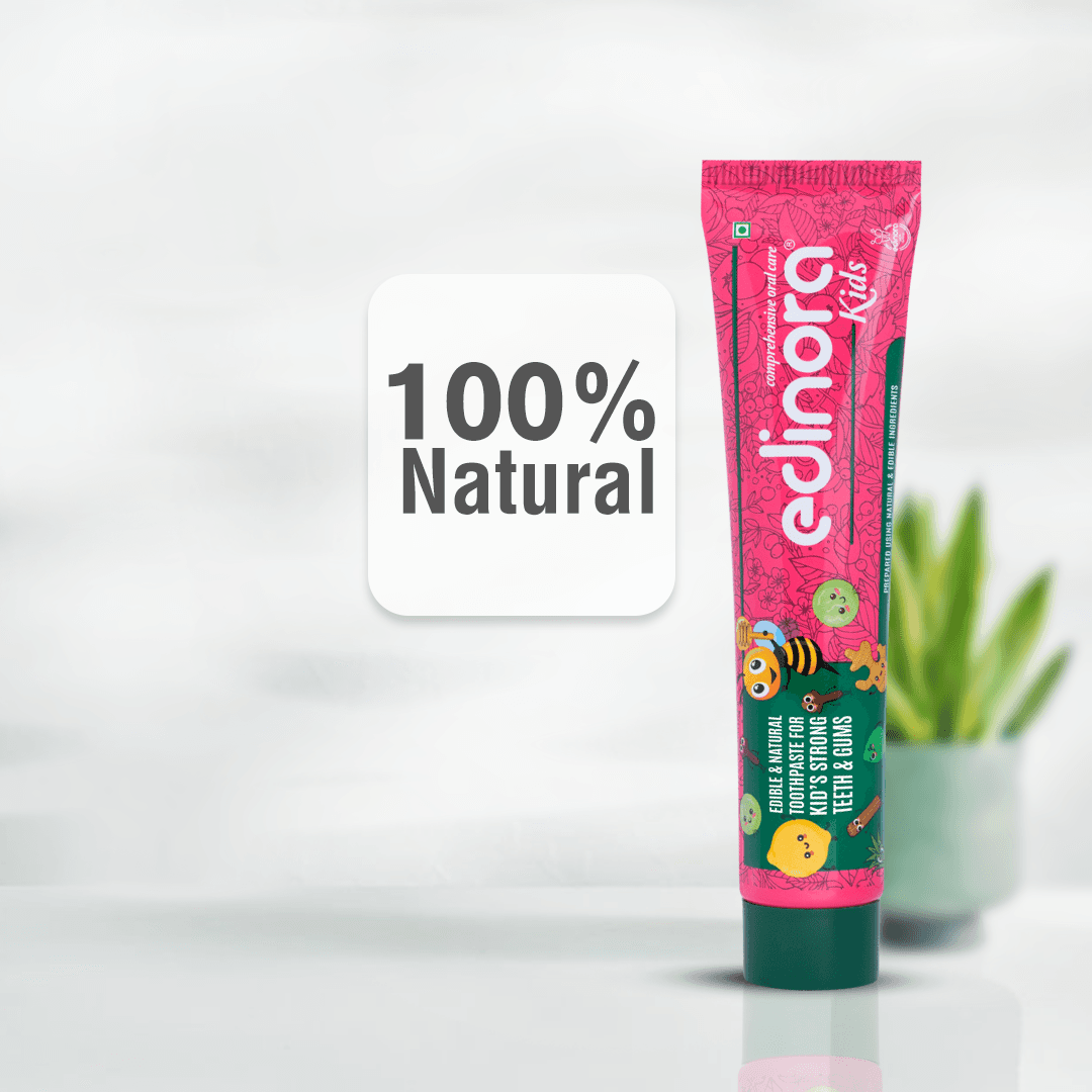 EDINORA KIDS TOOTHPASTE without SLS, Parabens, Harsh chemicals | Edible grade and safe if accidentally swallowed image 3