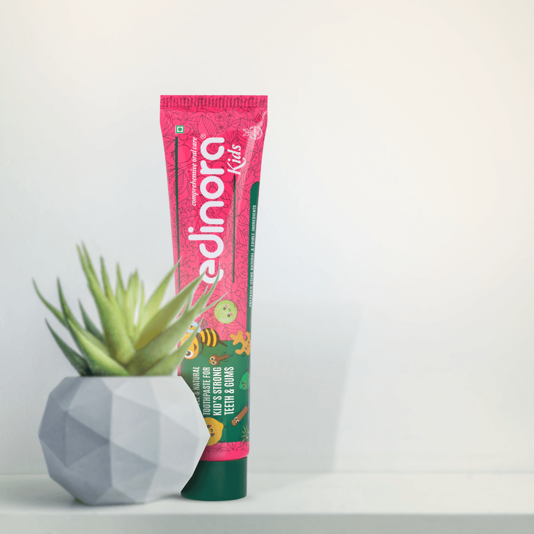 EDINORA KIDS TOOTHPASTE without SLS, Parabens, Harsh chemicals | Edible grade and safe if accidentally swallowed image 6