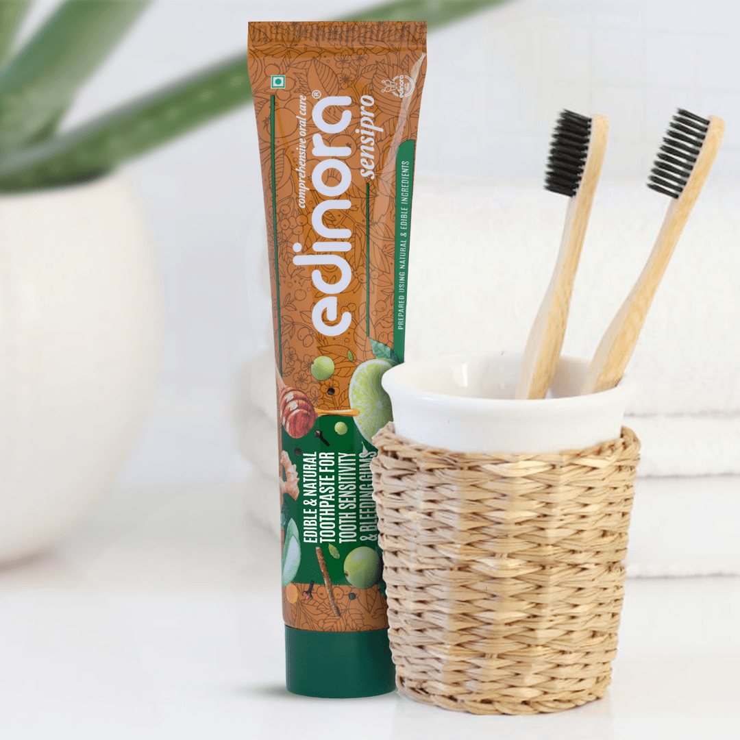 Edinora Sensipro ayurvedic toothpaste | For sensitivity, bad breath & bleeding gums | Oral microbiome friendly | No SLS, Parabens image 10