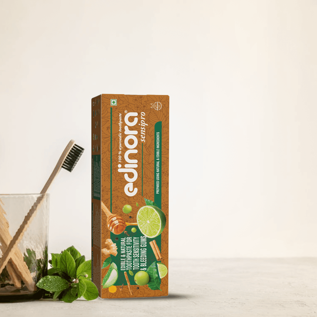 Edinora Sensipro ayurvedic toothpaste | For sensitivity, bad breath & bleeding gums | Oral microbiome friendly | No SLS, Parabens image 9