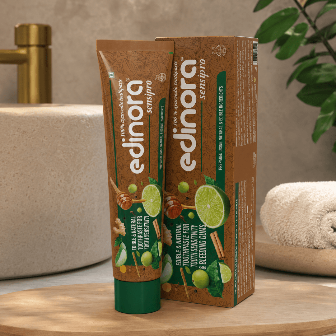 Edinora Sensipro ayurvedic toothpaste | For sensitivity, bad breath & bleeding gums | Oral microbiome friendly | No SLS, Parabens image 8