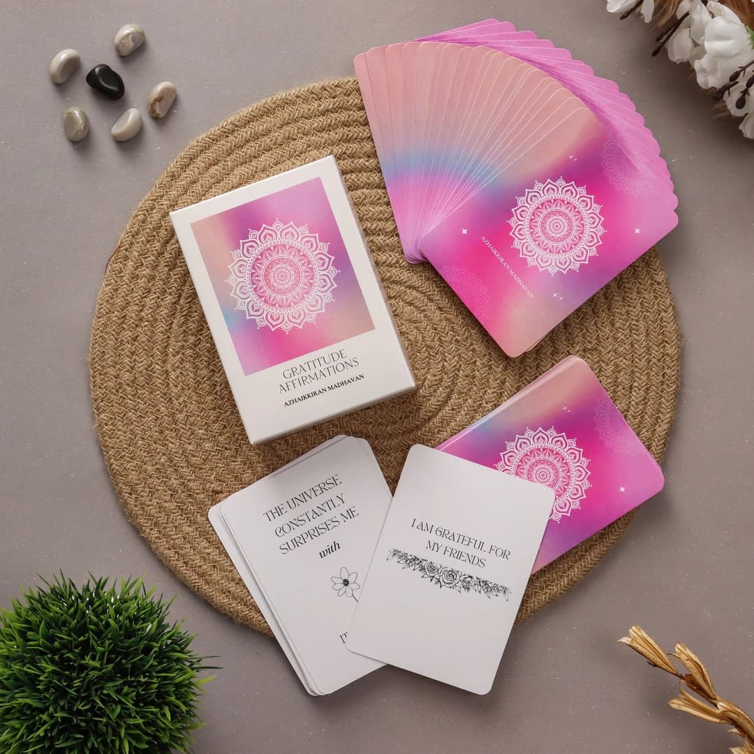 Gratitude Affirmations Deck: 50 Cards to Cultivate Thankfulness and Appreciation image 1