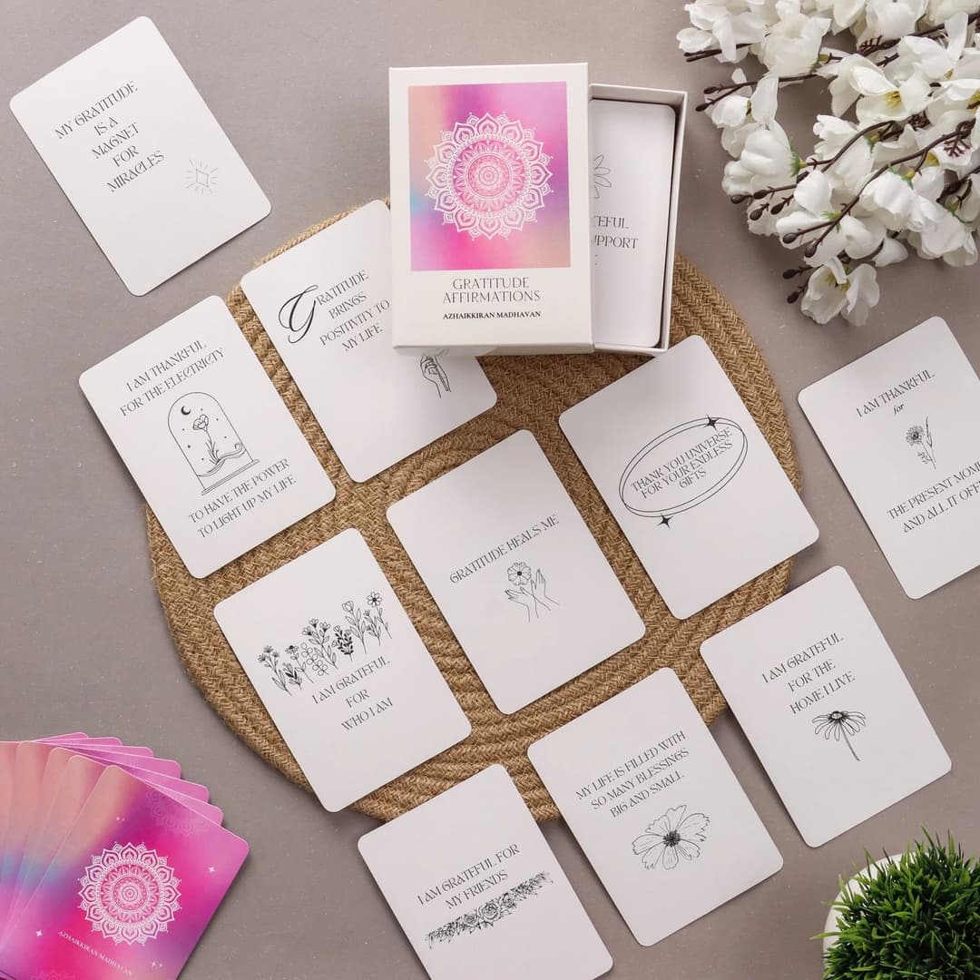 Gratitude Affirmations Deck: 50 Cards to Cultivate Thankfulness and Appreciation image 6