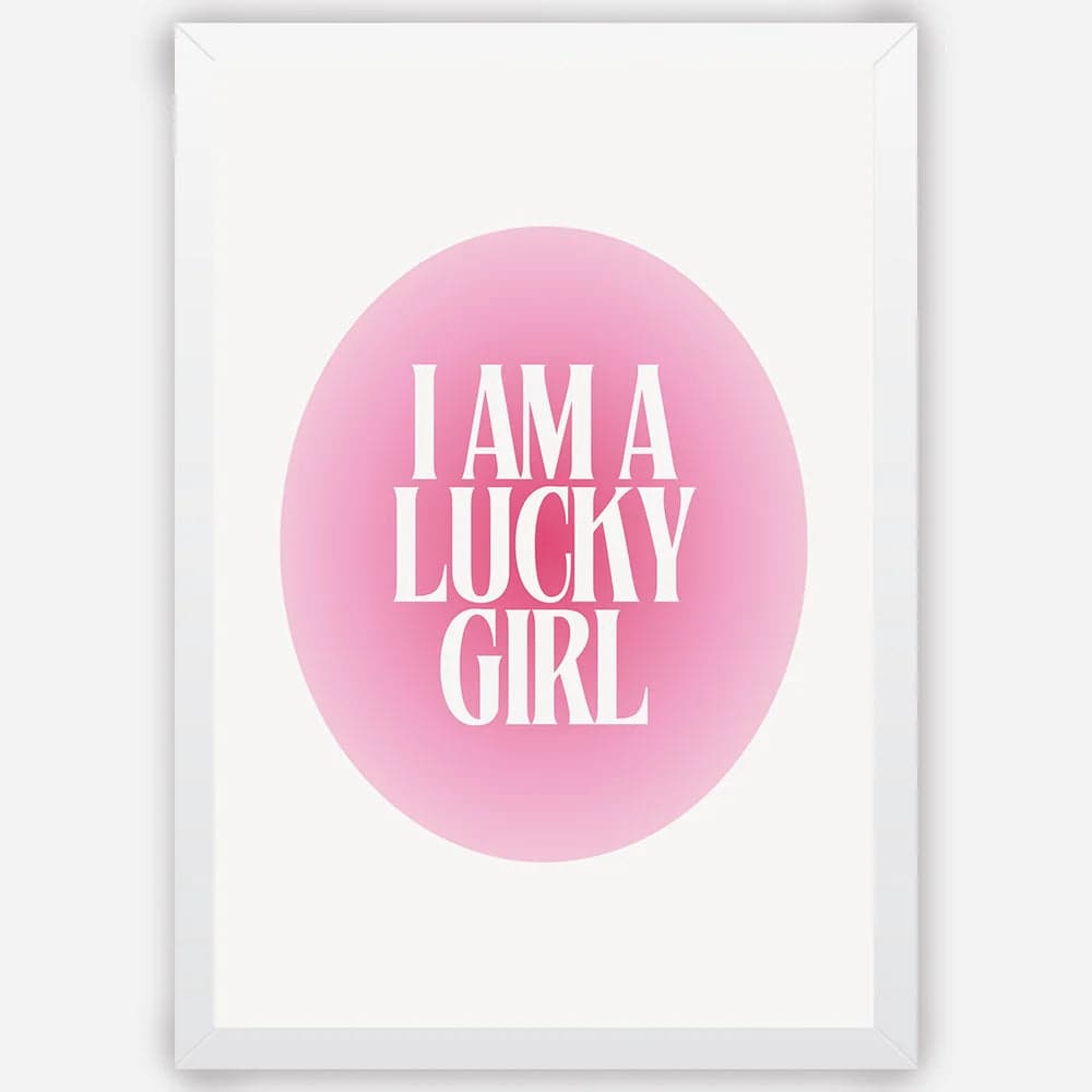 I am a lucky girl - Wall Art A3 Size Photo Frame (297 x 420 mm) image 2