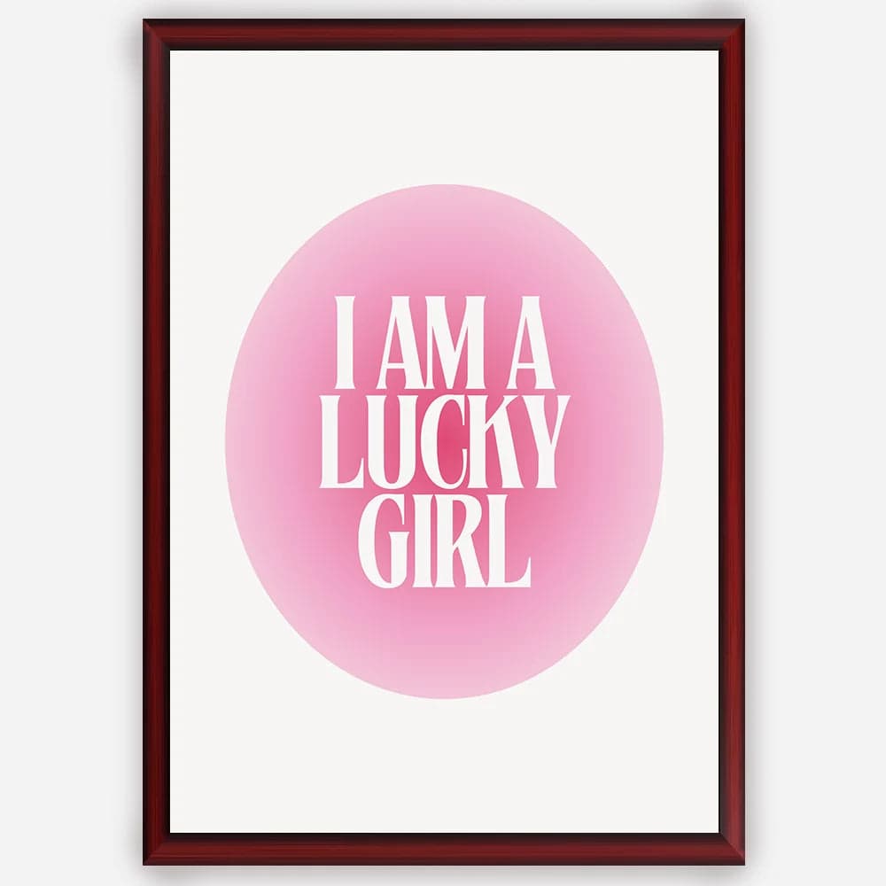 I am a lucky girl - Wall Art A3 Size Photo Frame (297 x 420 mm) image 3