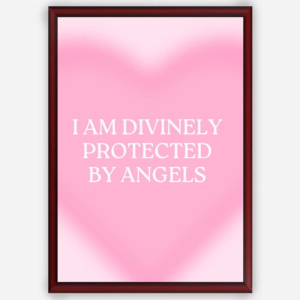 I am divinely protected by angels - Wall Art A3 Size Photo Frame (297 x 420 mm) image 1