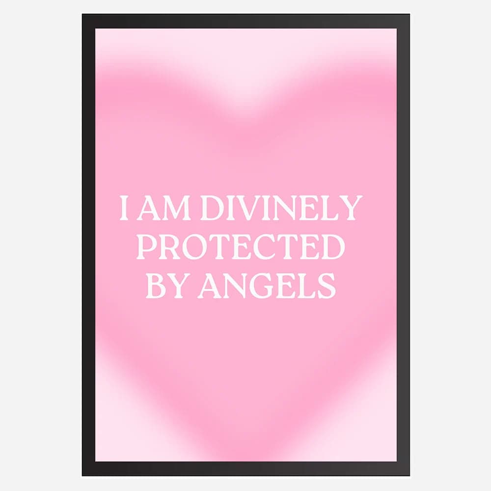 I am divinely protected by angels - Wall Art A3 Size Photo Frame (297 x 420 mm) image 2