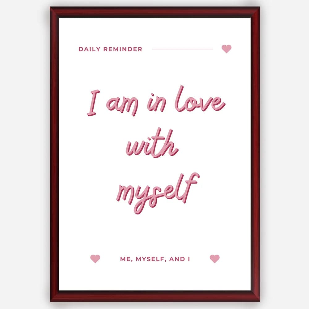 I am in love with myself - Wall Art A3 Size Photo Frame (297 x 420 mm) image 1
