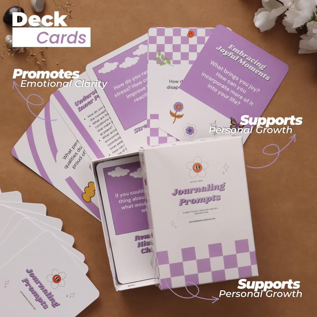 Journaling Activity Deck: 50 Cards to Inspire Reflective Writing image 2