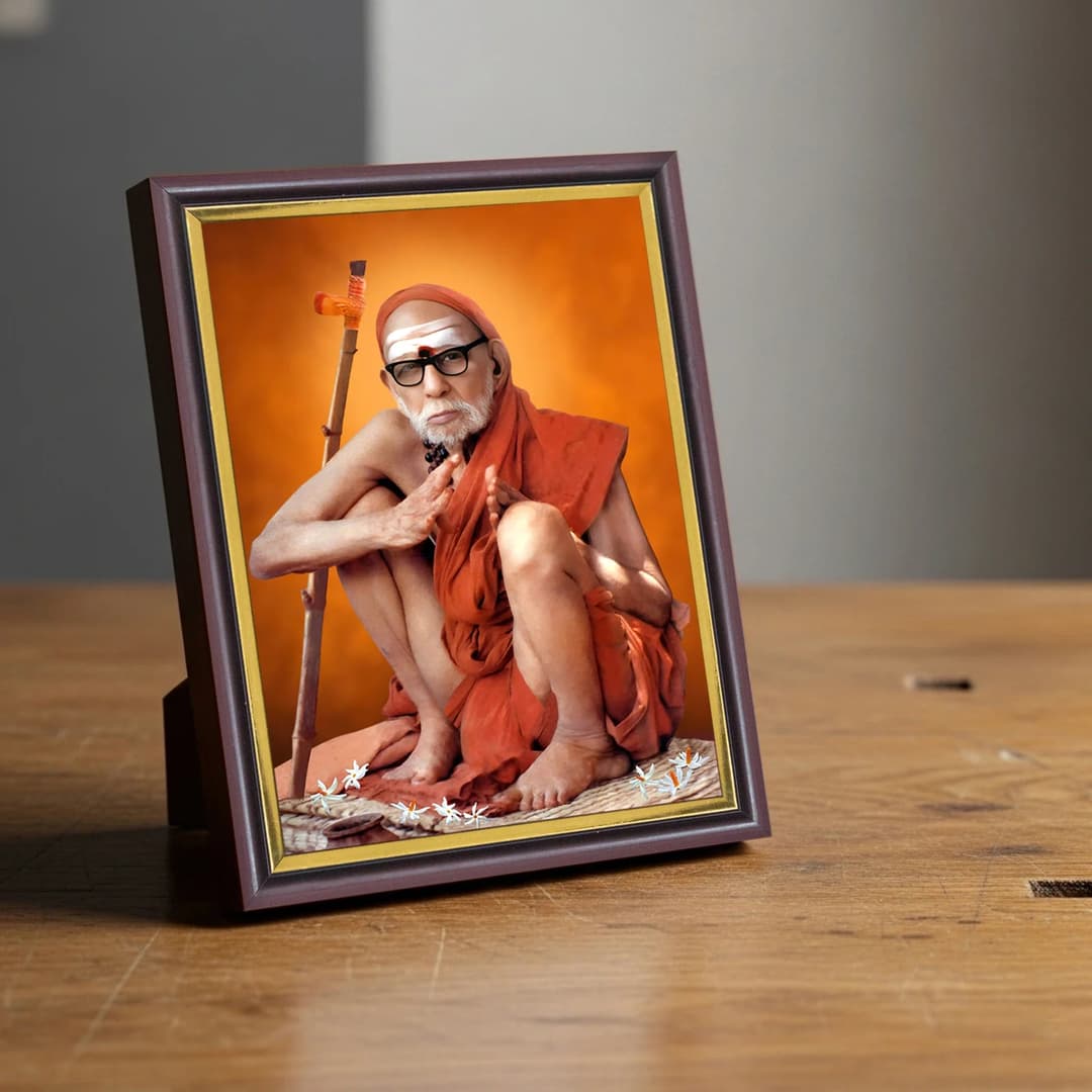 Kanchi Mahaperiyava | Spiritual Guru | Powerful Photo Frame | A3 | A4 | 6x8 inch image 2