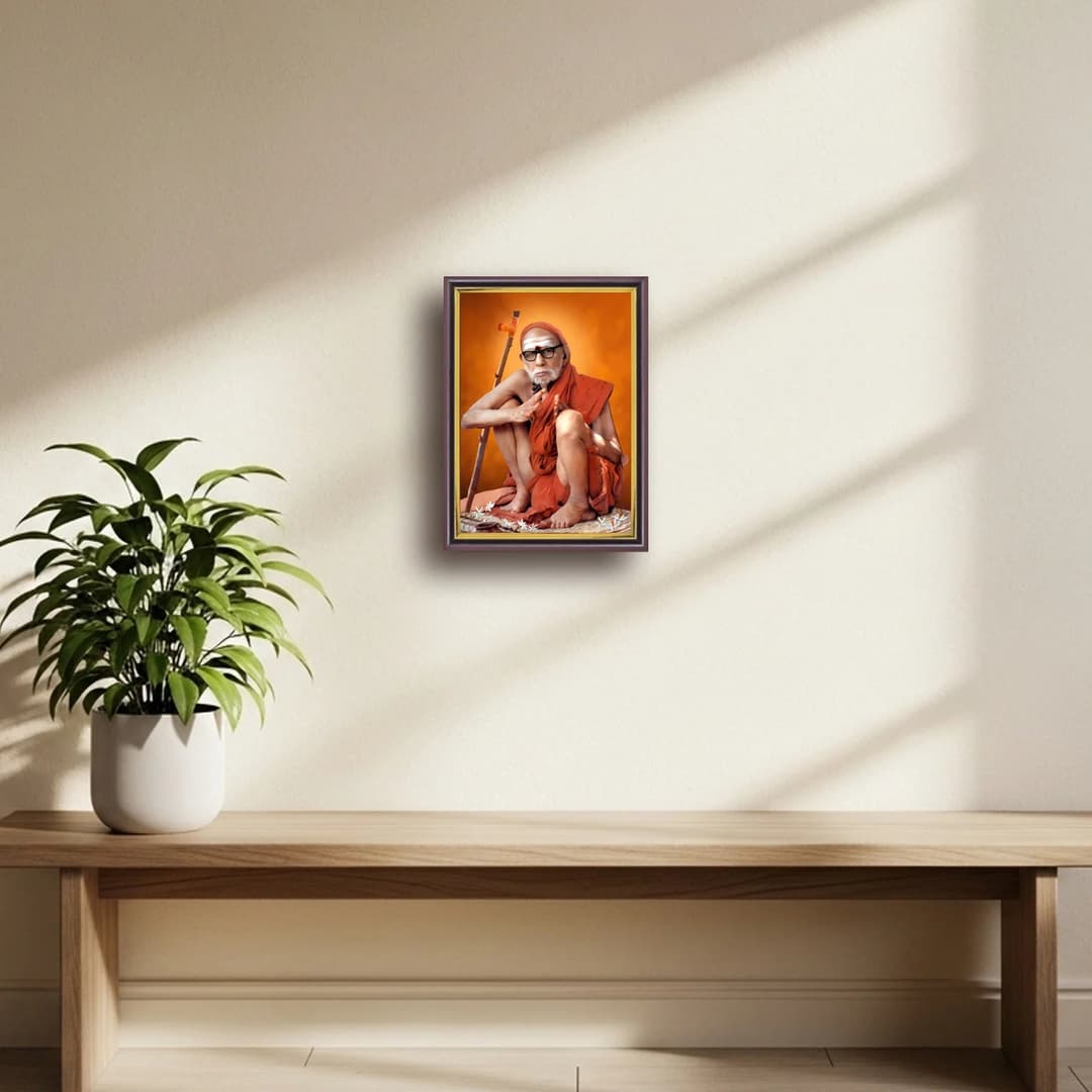 Kanchi Mahaperiyava | Spiritual Guru | Powerful Photo Frame | A3 | A4 | 6x8 inch image 6