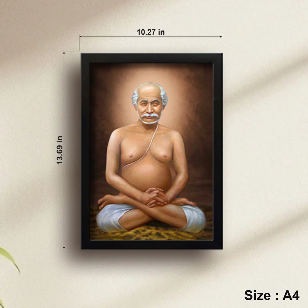 Lahiri Mahasaya | Kriya Yogi | Powerful Photo Frame | A3 | A4 | 6x8 inch image 4