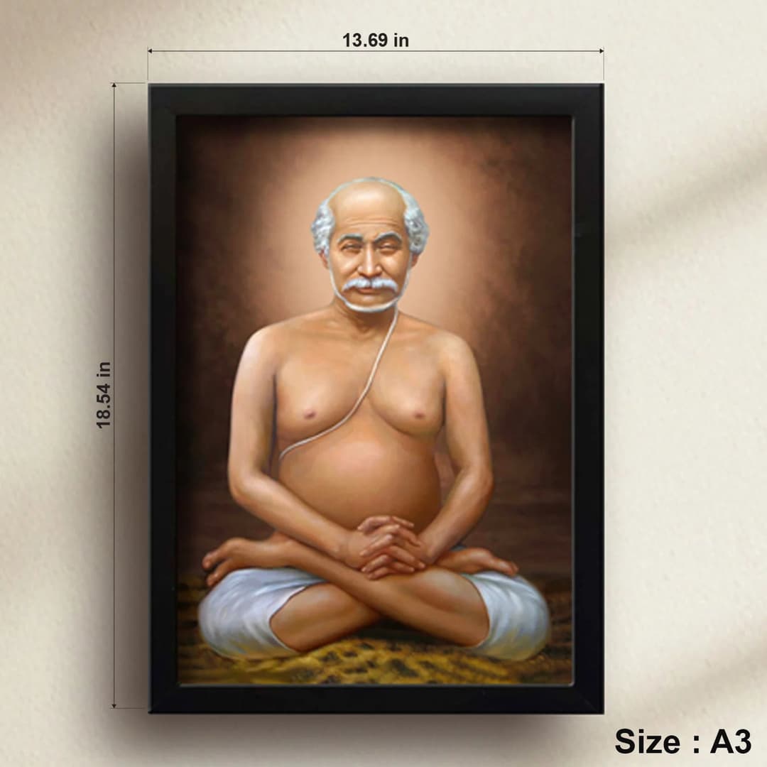 Lahiri Mahasaya | Kriya Yogi | Powerful Photo Frame | A3 | A4 | 6x8 inch image 5