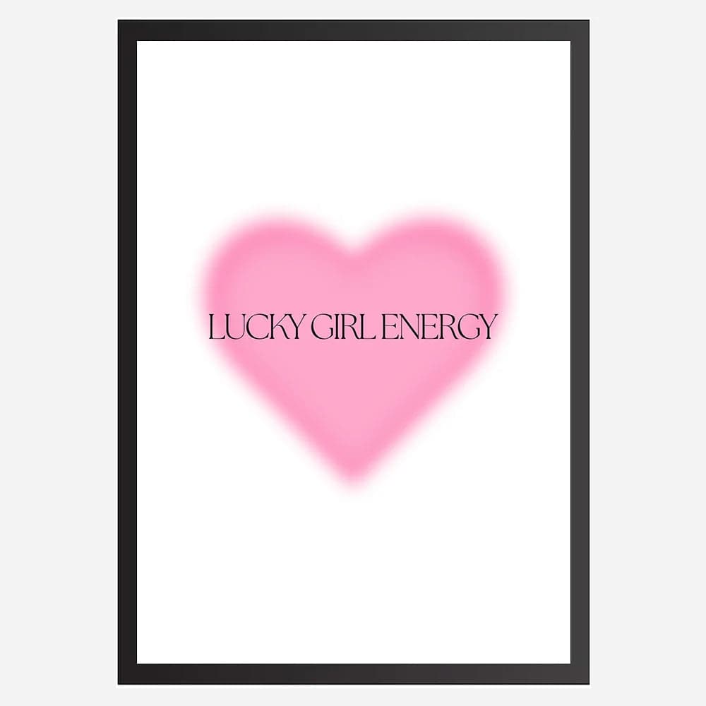 Lucky Girl Energy - Wall Art A3 Size Photo Frame (297 x 420 mm) image 1
