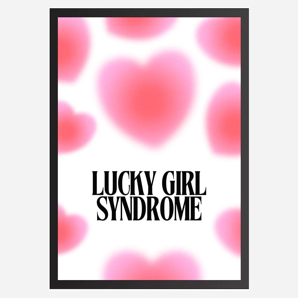 Lucky Girl Syndrome - Wall Art A3 Size Photo Frame (297 x 420 mm) image 1
