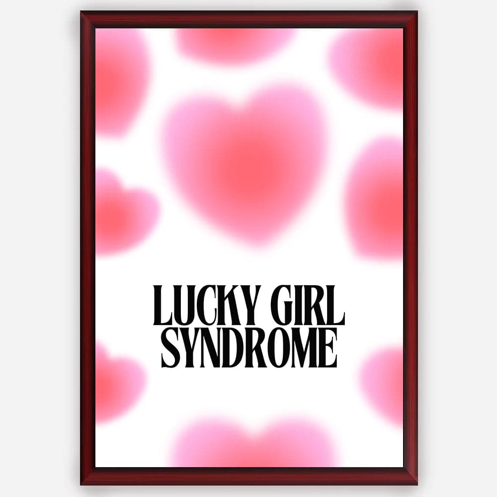 Lucky Girl Syndrome - Wall Art A3 Size Photo Frame (297 x 420 mm) image 3