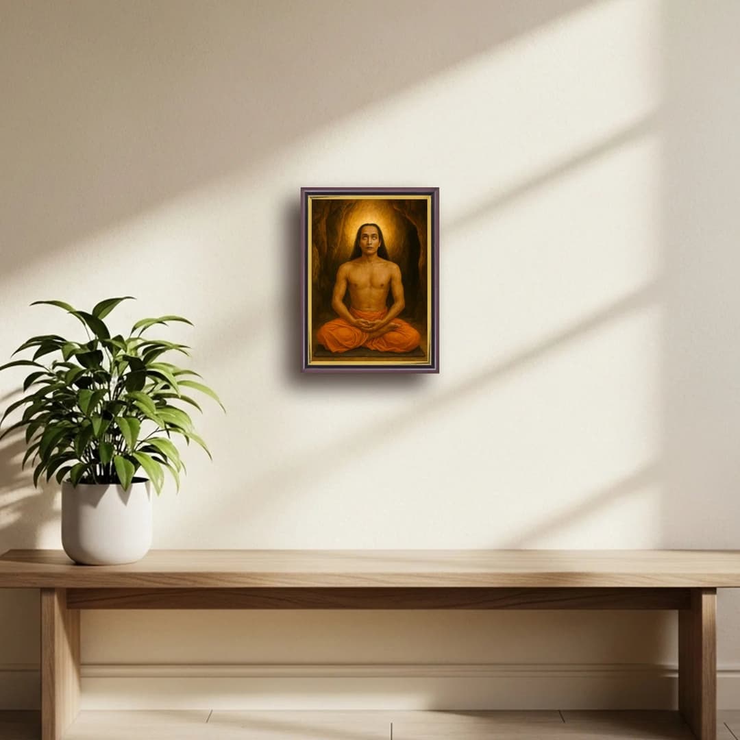 Mahavatar Babaji | Kriya Yoga Master | Powerful Photo Frame | A3 | A4 | 6x8 inch image 6