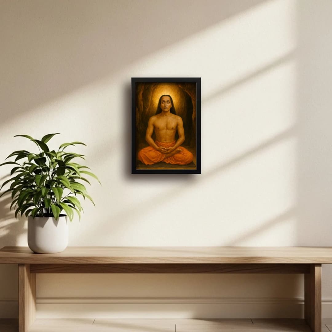 Mahavatar Babaji | Kriya Yoga Master | Powerful Photo Frame | A3 | A4 | 6x8 inch image 7