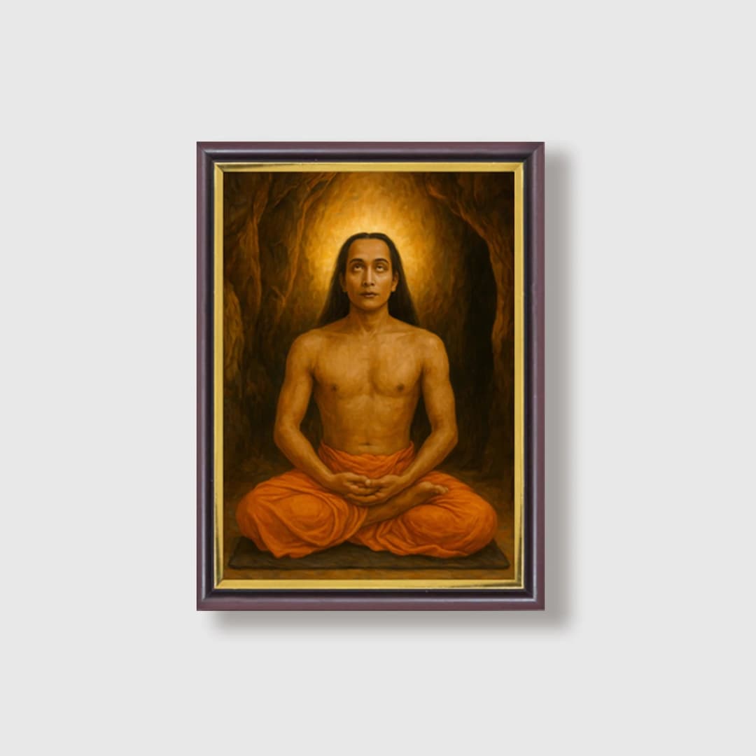 Mahavatar Babaji | Kriya Yoga Master | Powerful Photo Frame | A3 | A4 | 6x8 inch image 9