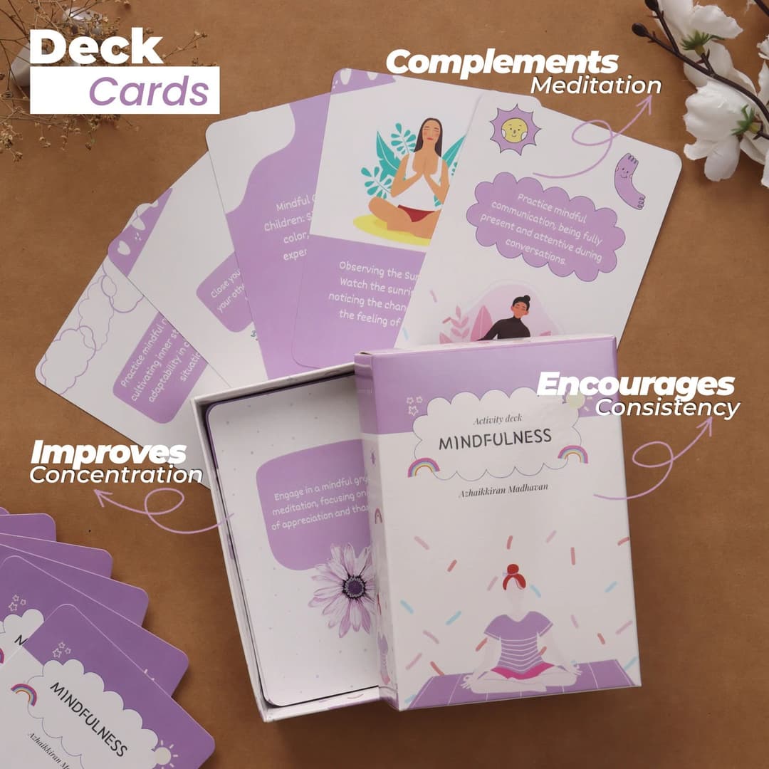 Mindfulness Activity Deck: 50 Cards to Cultivate Present Moment Awareness image 2