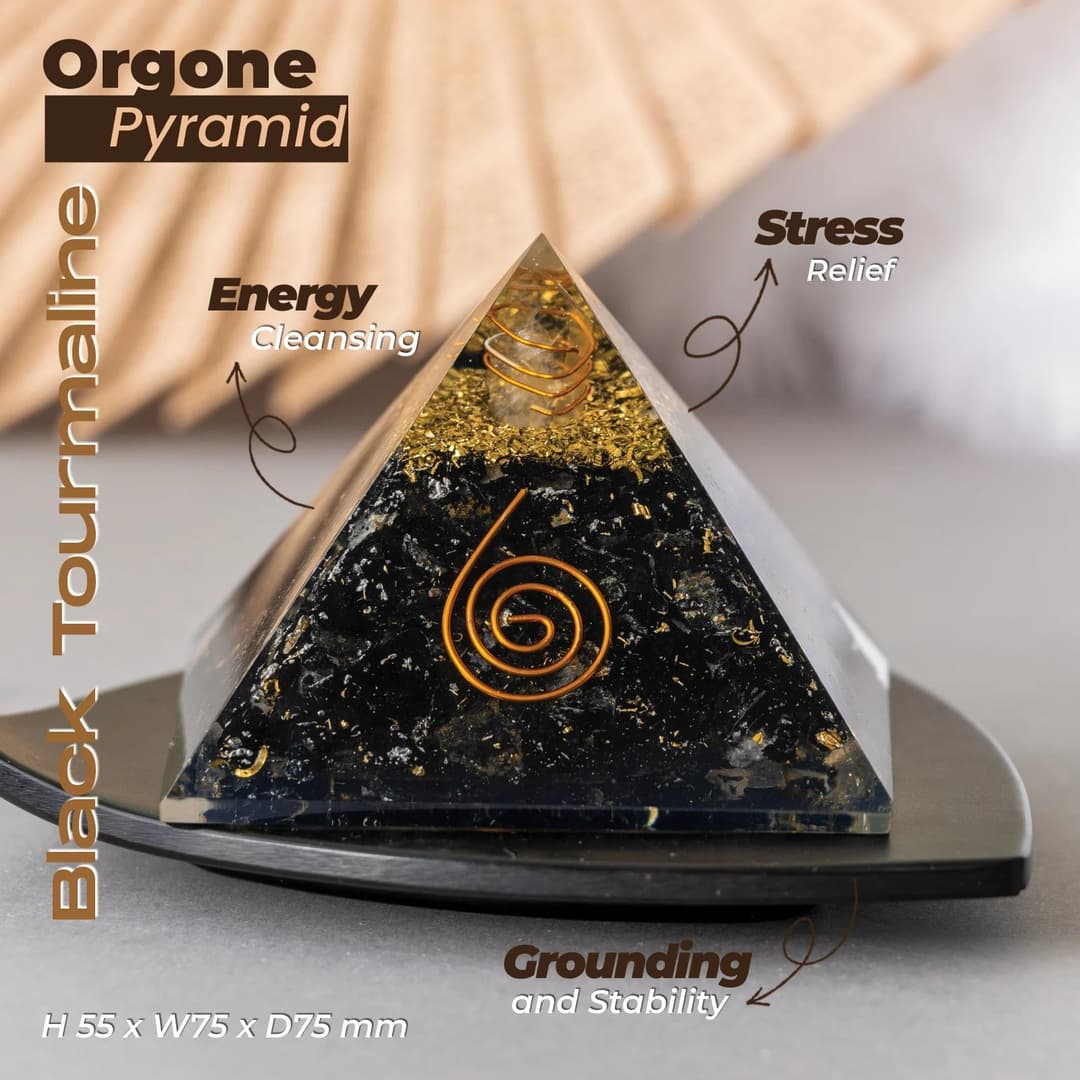 Organe Black Tourmaline Pyramid image 2