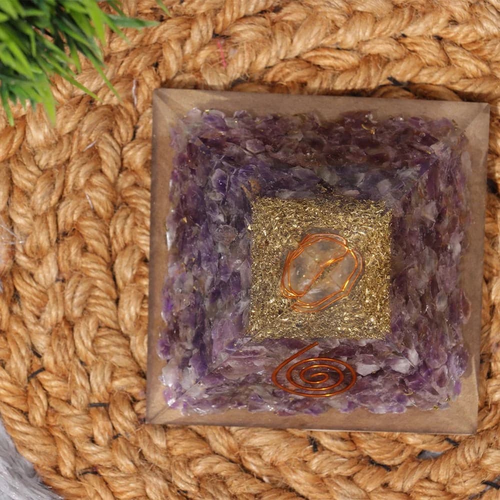 Orgone Amethyst Pyramid image 4