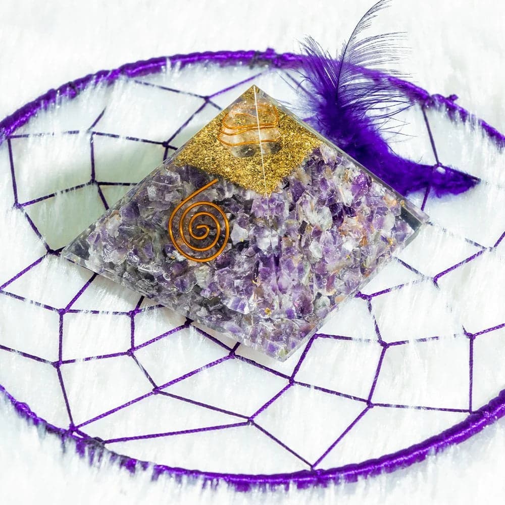 Orgone Amethyst Pyramid image 5