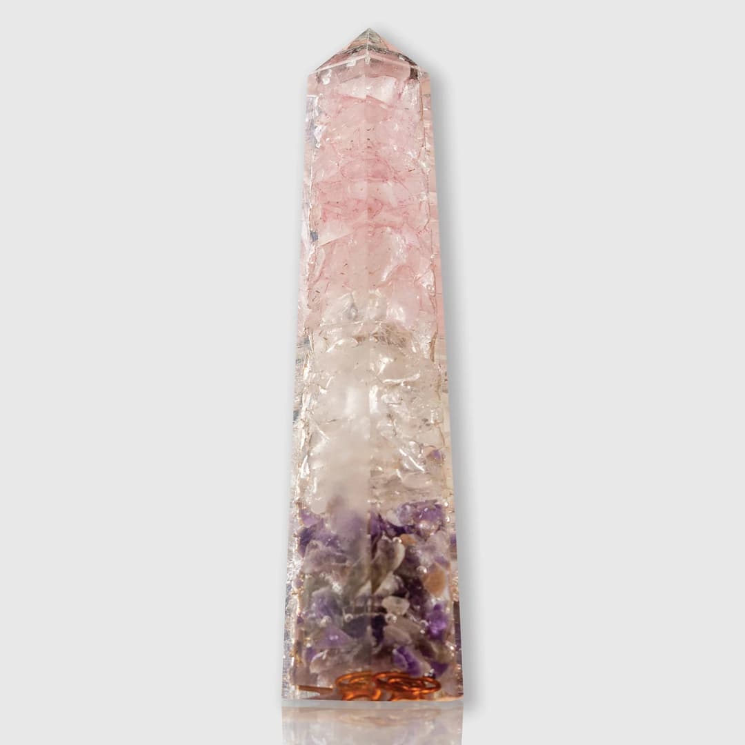 Orgone Amethyst Rock Rose Pencil image 1