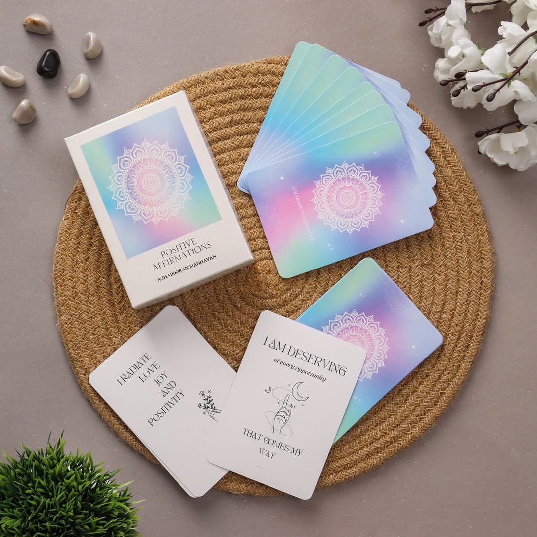 Positive Affirmations Deck: 50 Cards to Cultivate Positivity and Self-Confidence image 1