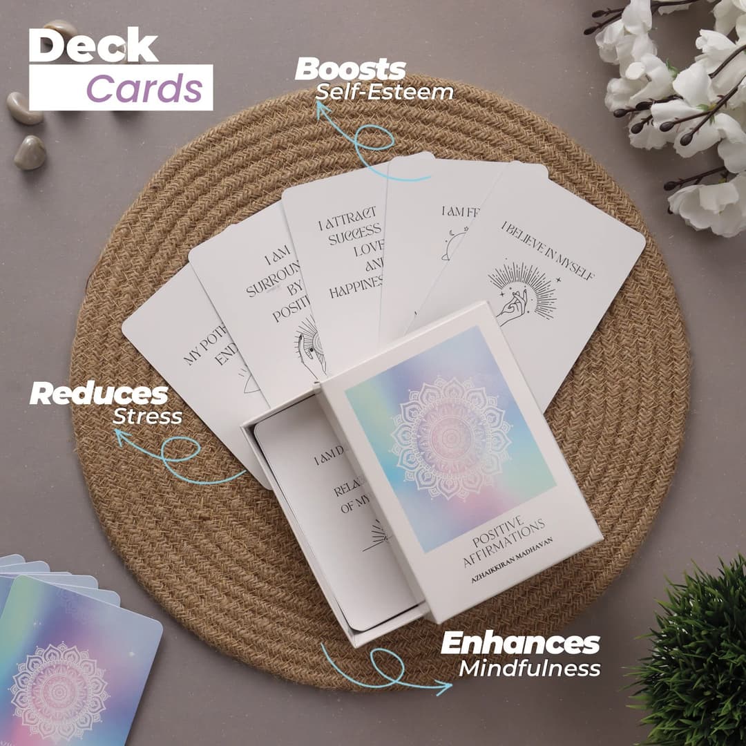 Positive Affirmations Deck: 50 Cards to Cultivate Positivity and Self-Confidence image 2