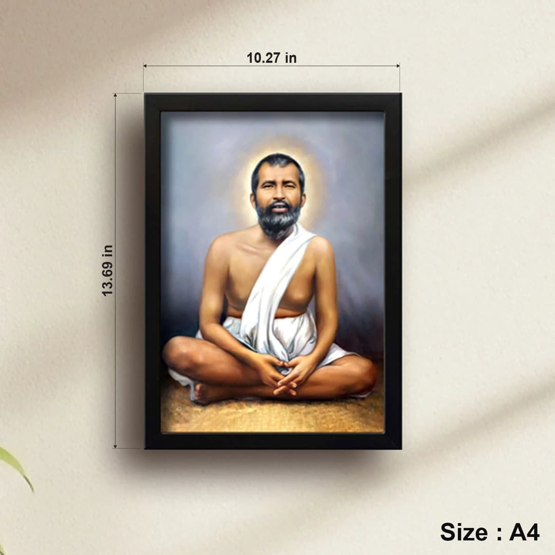 Ramakrishna Paramahansa | Spiritual Guru | Powerful Photo Frame | A3 | A4 | 6x8 inch image 4