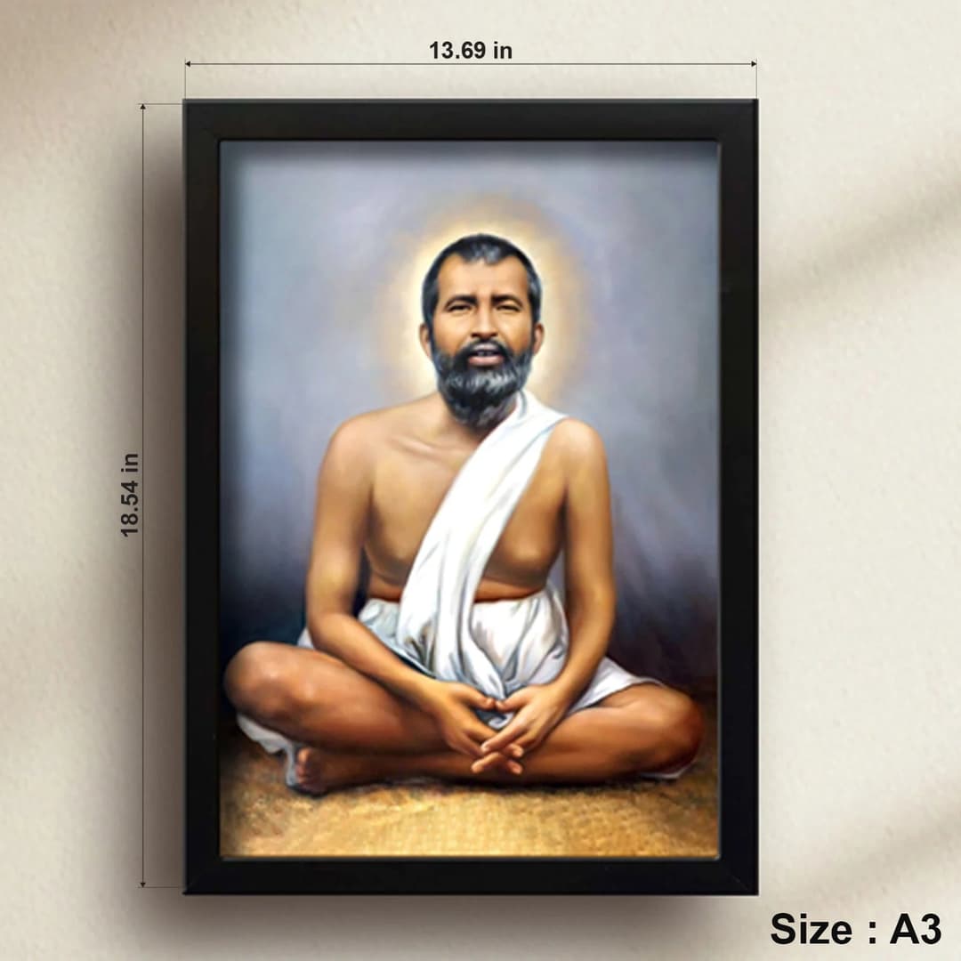 Ramakrishna Paramahansa | Spiritual Guru | Powerful Photo Frame | A3 | A4 | 6x8 inch image 5