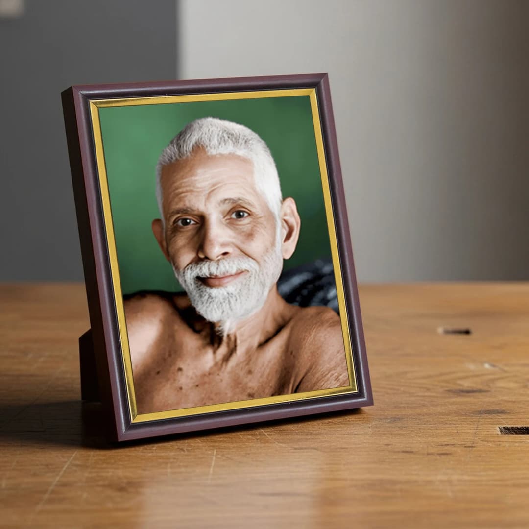 Ramana Maharshi | Spiritual Guru | Powerful Photo Frame | A3 | A4 | 6x8 inch image 2