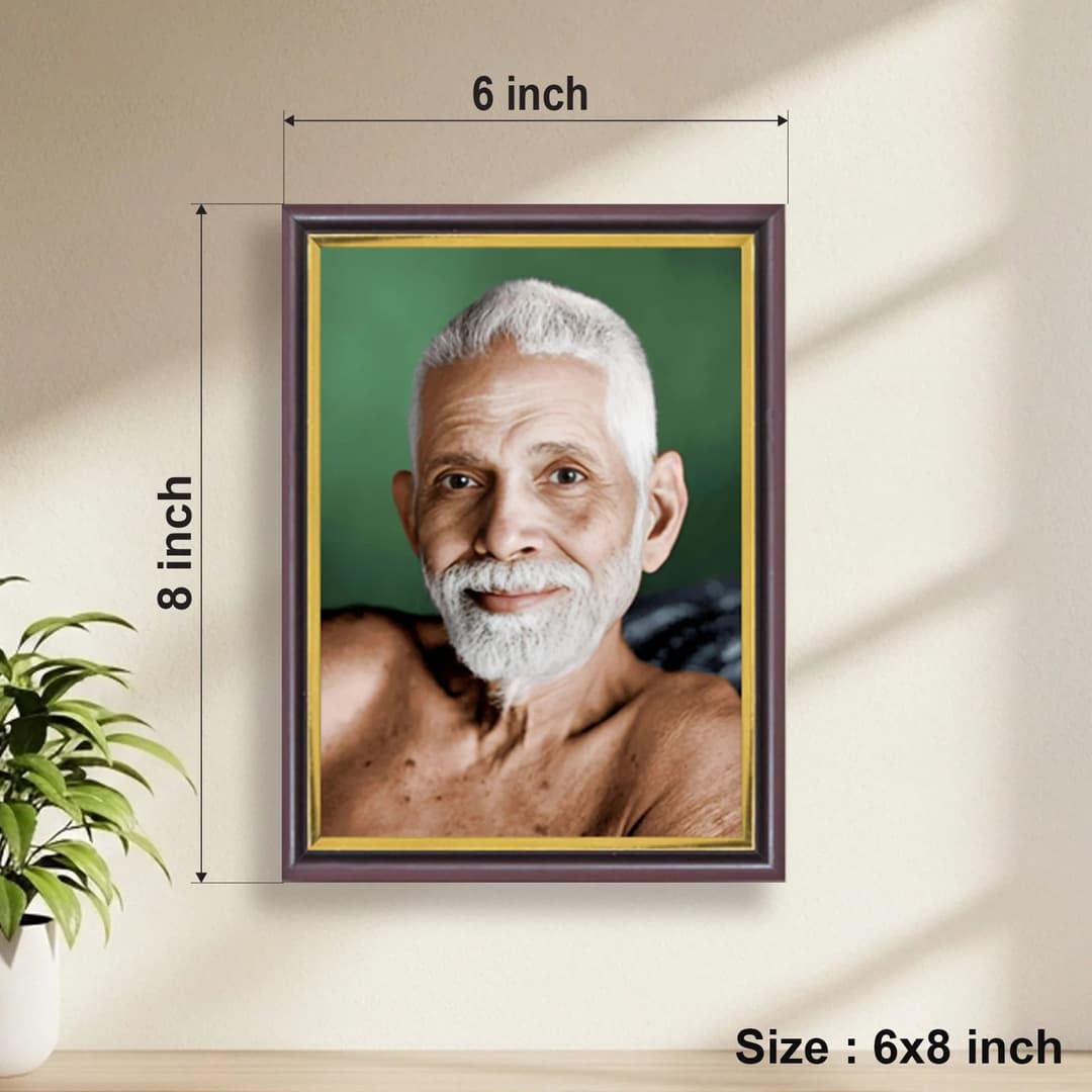 Ramana Maharshi | Spiritual Guru | Powerful Photo Frame | A3 | A4 | 6x8 inch image 3