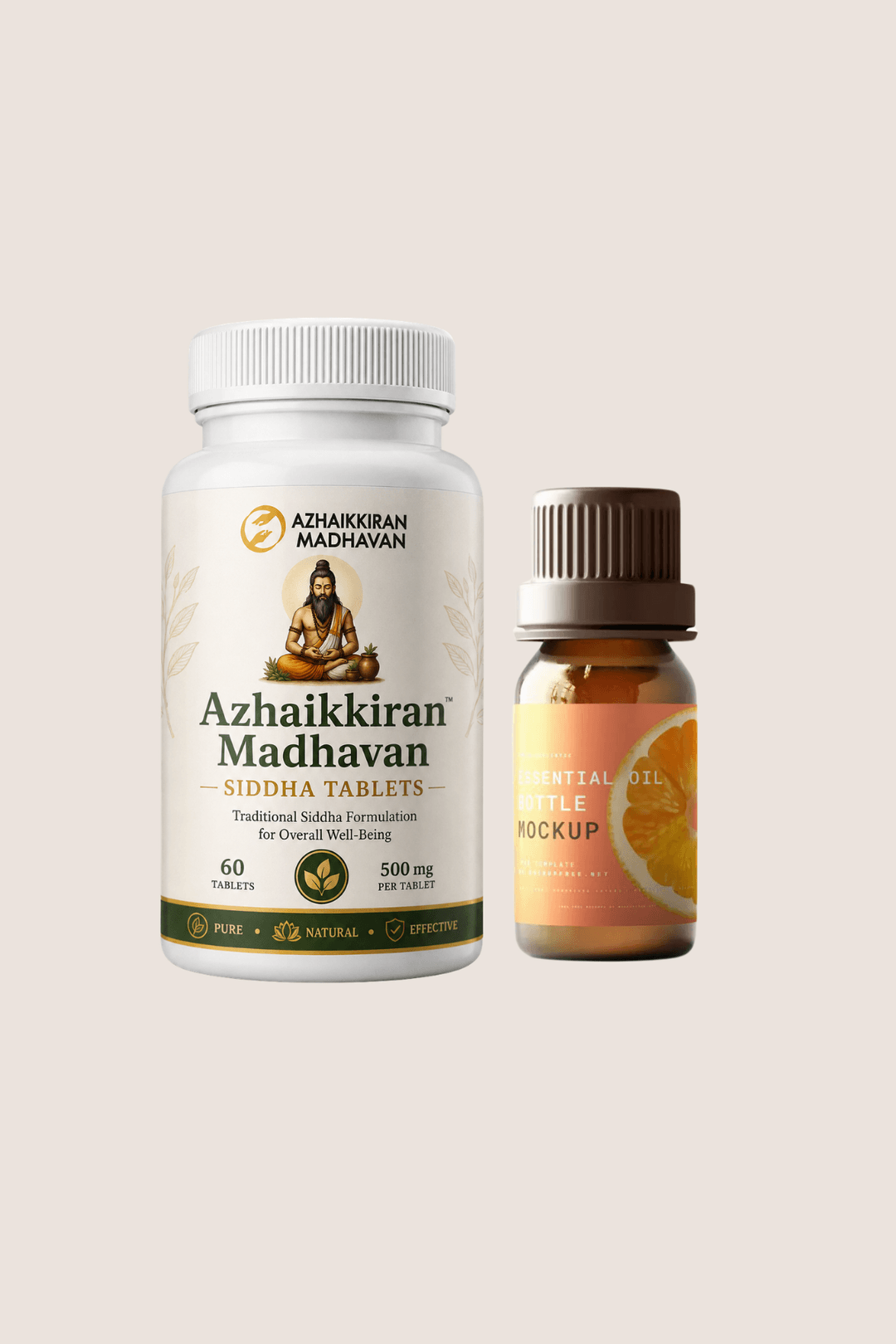 Siddha Tablets & Pain Relief Oil (Combo) image 1