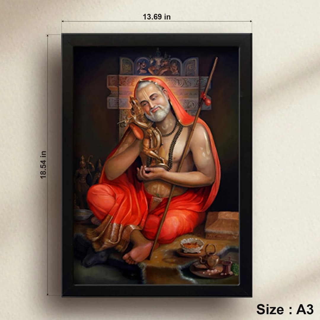 Sri Raghavendra Swamy | Powerful Photo Frame | A3 | A4 | 6x8 inch image 5