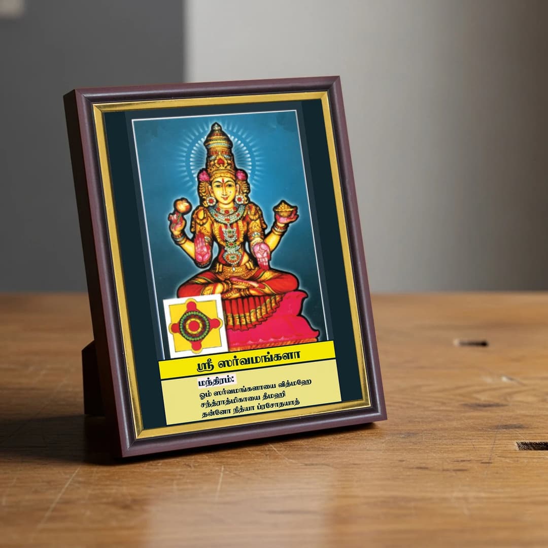 Sri Sarvamangala | Thithi Devathai | Energized Powerful Photo Frame | 6x8 inch image 3