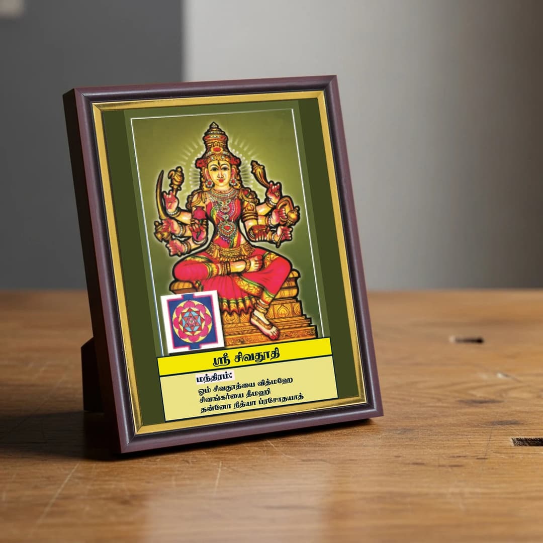 Sri Shivaduti | Thithi Devathai | Energized Powerful Photo Frame | 6x8 inch image 3