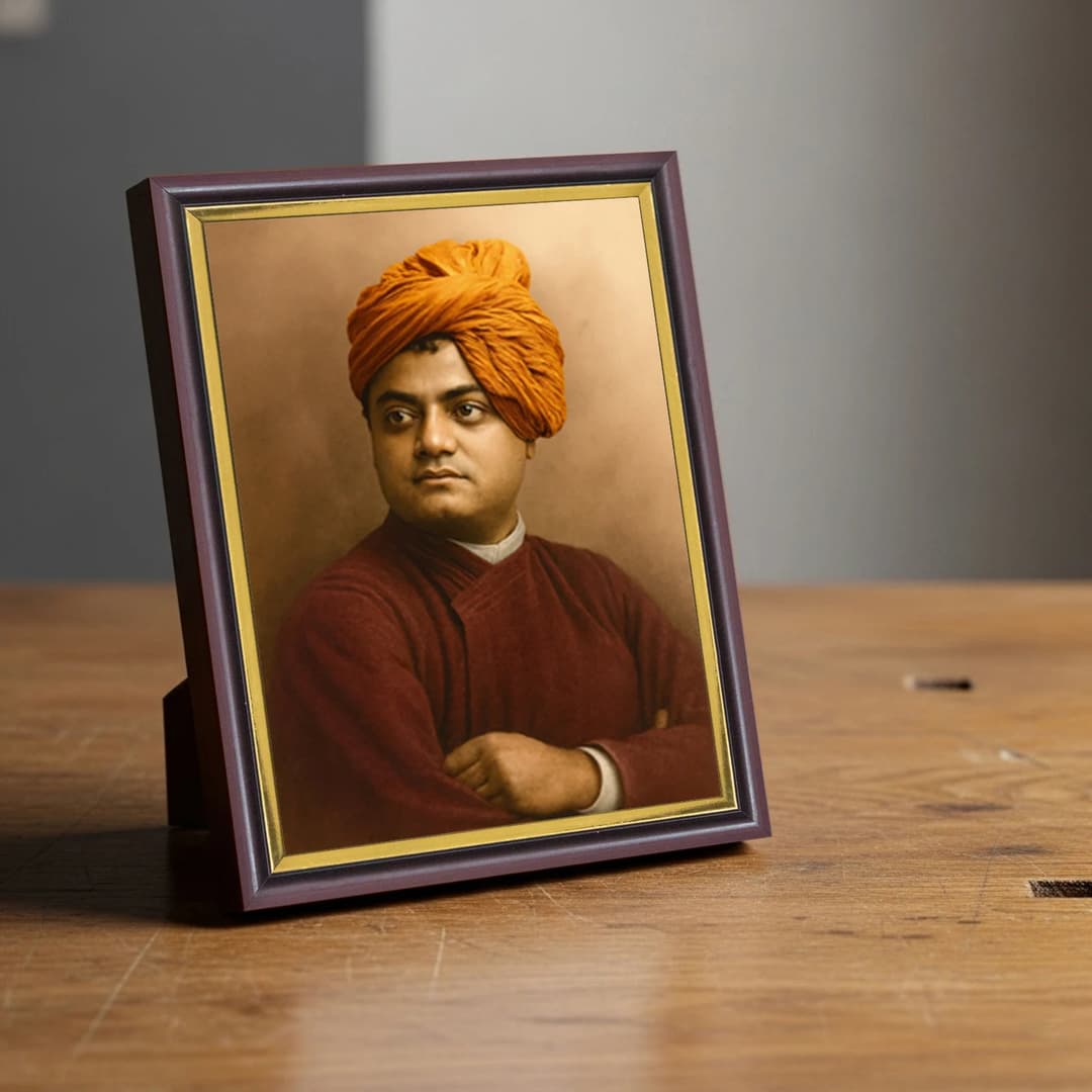 Swami Vivekananda | Spiritual Guru | Powerful Photo Frame | A3 | A4 | 6x8 inch image 2