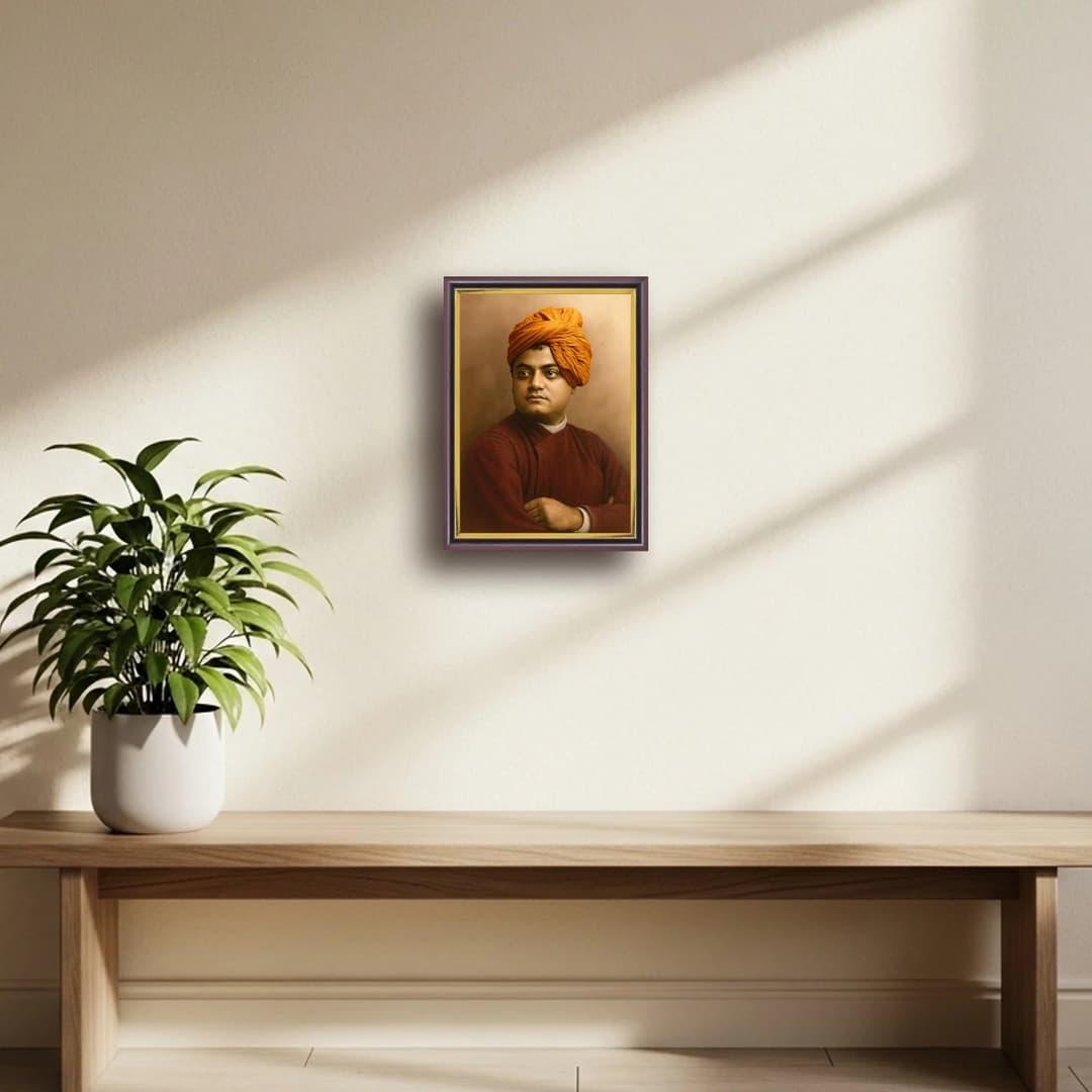 Swami Vivekananda | Spiritual Guru | Powerful Photo Frame | A3 | A4 | 6x8 inch image 6