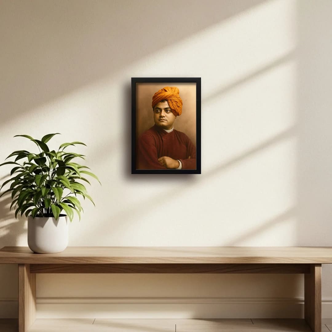 Swami Vivekananda | Spiritual Guru | Powerful Photo Frame | A3 | A4 | 6x8 inch image 7