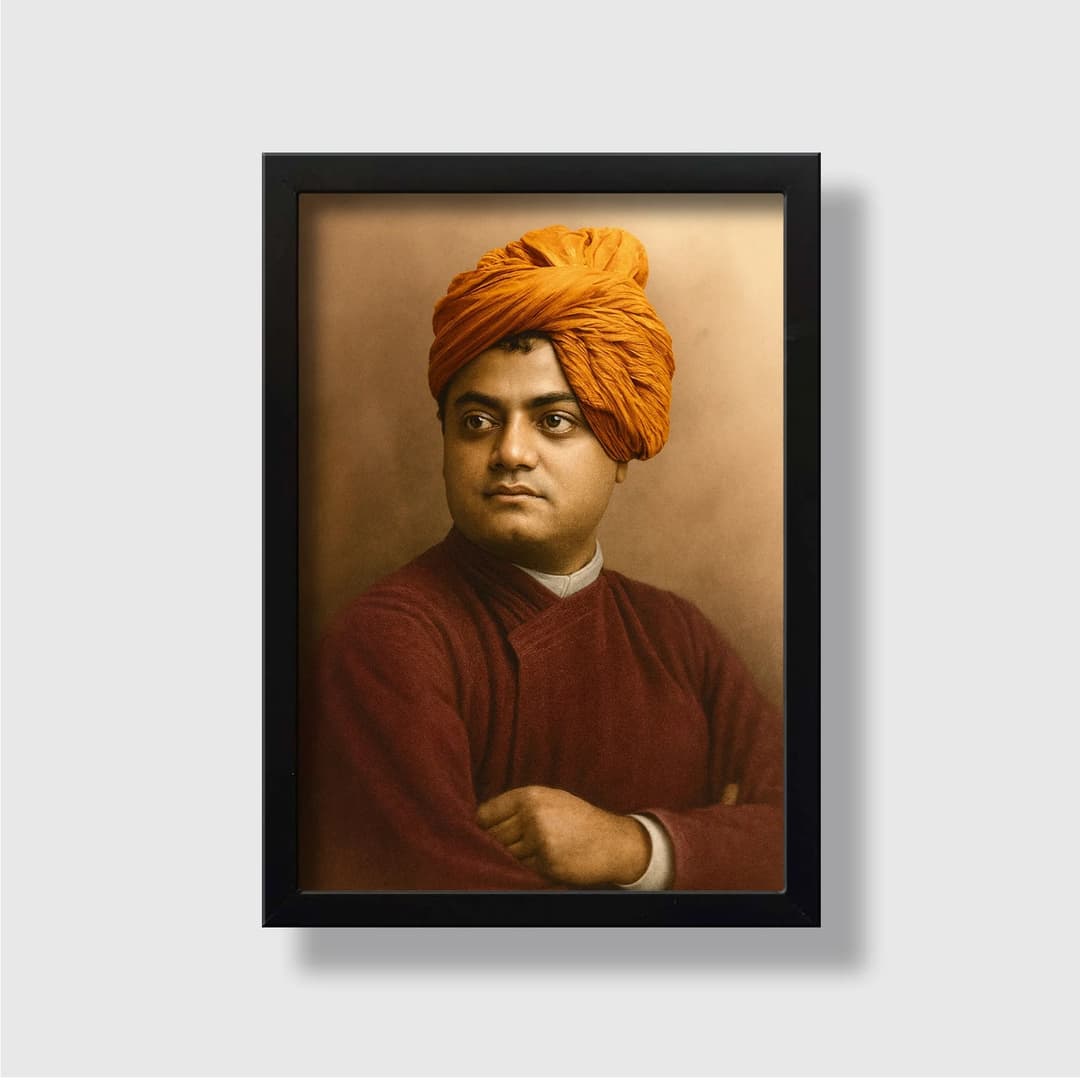 Swami Vivekananda | Spiritual Guru | Powerful Photo Frame | A3 | A4 | 6x8 inch image 8