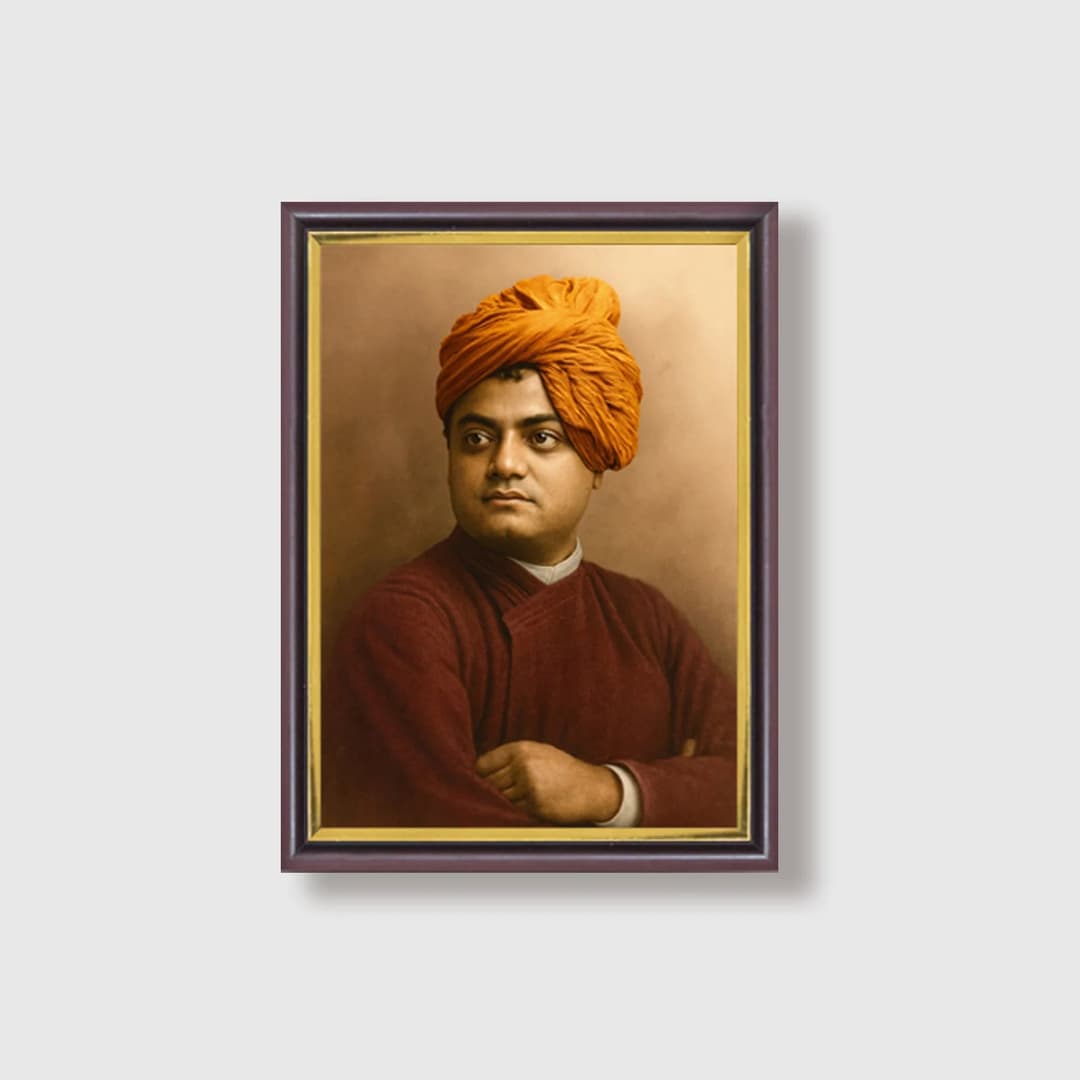 Swami Vivekananda | Spiritual Guru | Powerful Photo Frame | A3 | A4 | 6x8 inch image 9