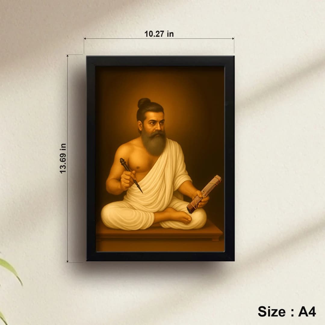 Thiruvalluvar | Spiritual Guru | Powerful Photo Frame | A3 | A4 | 6x8 inch image 4