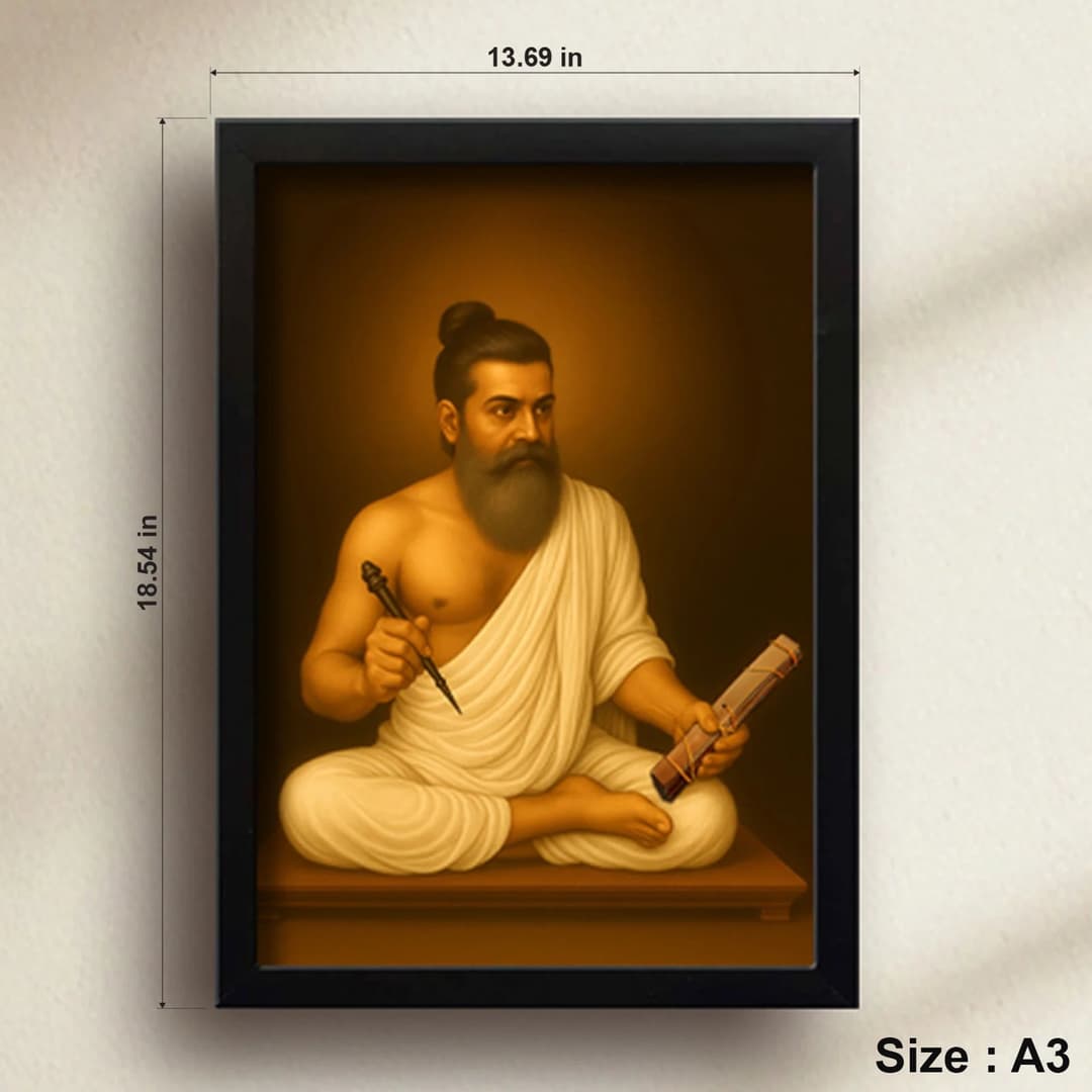 Thiruvalluvar | Spiritual Guru | Powerful Photo Frame | A3 | A4 | 6x8 inch image 5